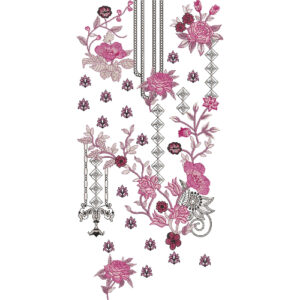 Unique Neck Embroidery Design