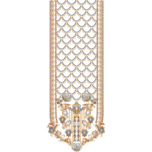 Unique Neck Embroidery Design