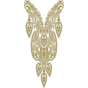 Neckline Embroidery Design