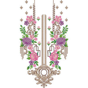 Unique Neck Embroidery Design