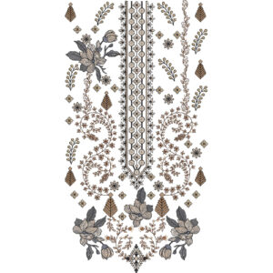 Neckline Embroidery Design