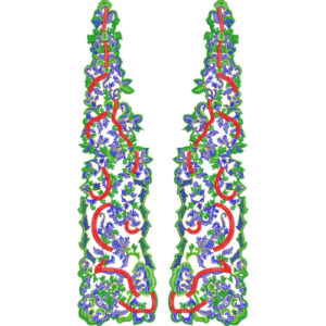 Unique Neck Embroidery Design