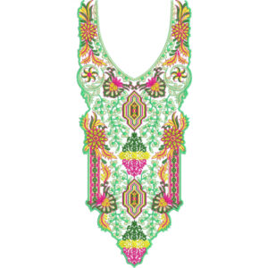 Unique Neck Embroidery Design