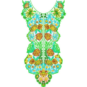Unique Neck Embroidery Design