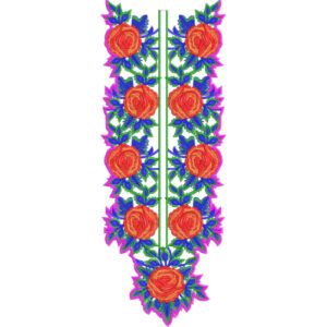 Neckline Embroidery Design