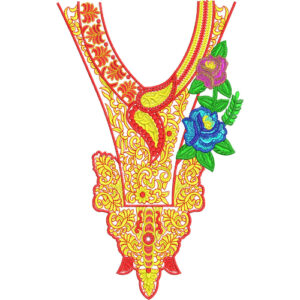 Beautiful Neck Embroidery Design