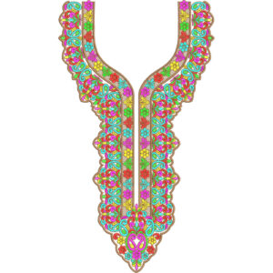 Neckline Embroidery Design