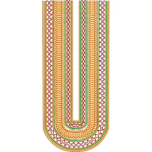 U Neck Embroidery Design