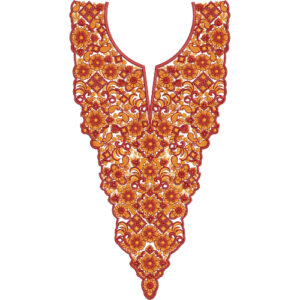 Neckline Embroidery Design