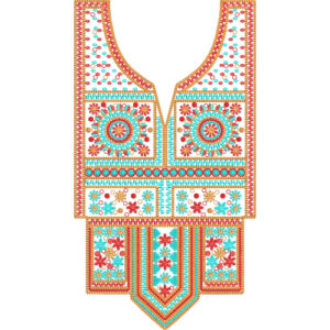 Unique Neck Embroidery Design