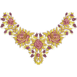 Beautiful Neck Embroidery Design