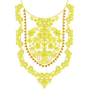 Unique Neck Embroidery Design