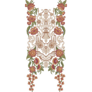 Neck Flower Embroidery Design