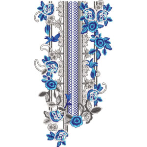 Unique Neck Embroidery Design