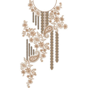 Neckline Embroidery Design