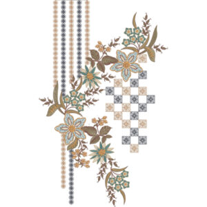 Unique Neck Embroidery Design