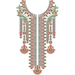 Neckline Embroidery Design