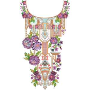 Neckline Embroidery Design