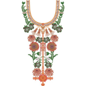 Beautiful Neck Embroidery Design