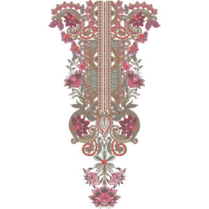Neck Flower Embroidery Design