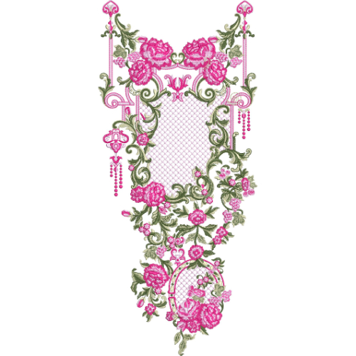 Neckline Embroidery Design