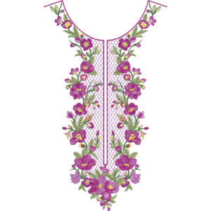 Neckline Embroidery Design