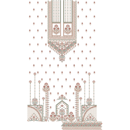 Flower Dress Embroidery Design