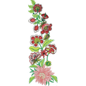 Motive Flower Embroidery Design