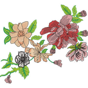 Flower Kurta Embroidery Design