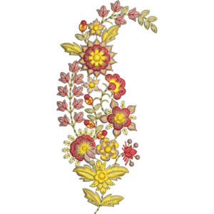 Simple Flower Embroidery Design