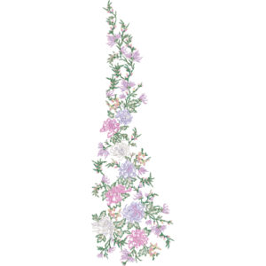 Delicate Flower Embroidery Design