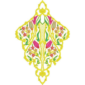 Delicate Flower Embroidery Design