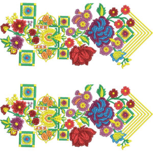 Simple Flower Embroidery Design