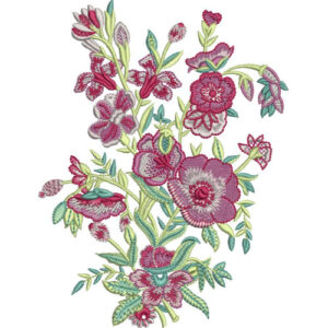 Unique Flower Embroidery Design