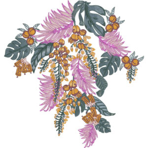 Delicate Flower Embroidery Design