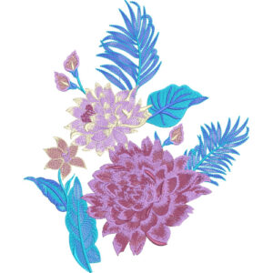 Simple Flower Embroidery Design