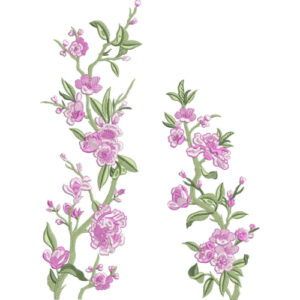Flower Corner Embroidery Design