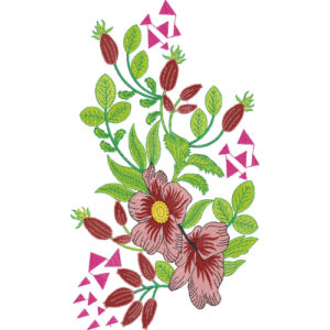 Flower Kurta Embroidery Design