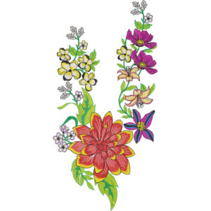 Delicate Flower Embroidery Design