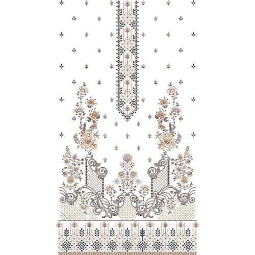 Simple Dress Embroidery Design