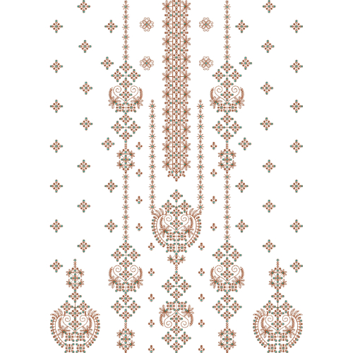 Flower Dress Embroidery Design