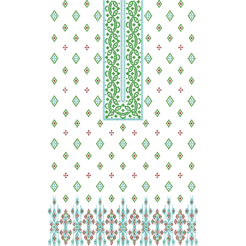 Simple Dress Embroidery Design