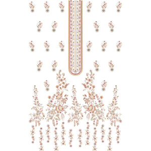 Flower Dress Embroidery Design