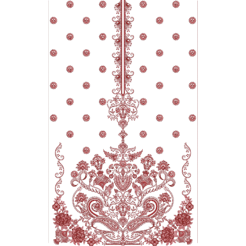 Flower Dress Embroidery Design