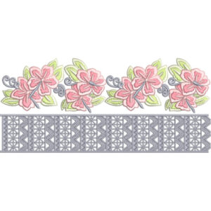 Lace Kurta Embroidery Design