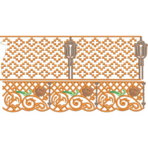 Unique Lace Embroidery Design