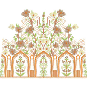 Floral Lace Embroidery Design