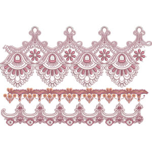 Simple Lace Embroidery Design