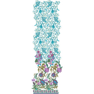 Beautiful Border Daman Embroidery Design