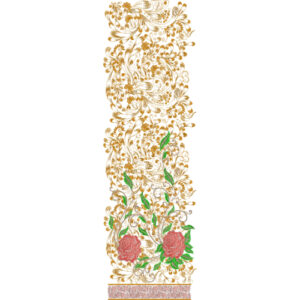 Simple Border Daman Embroidery Design